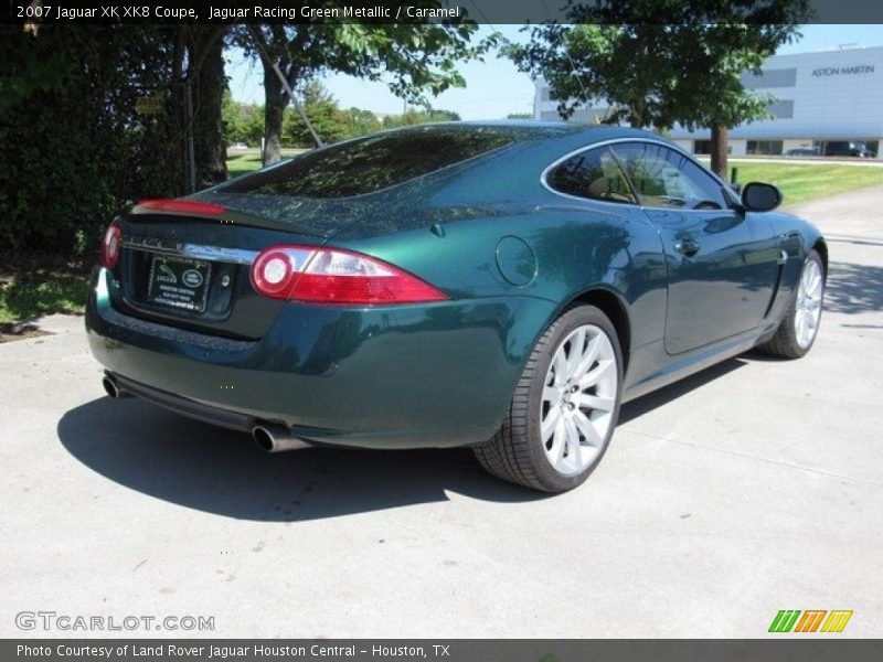 Jaguar Racing Green Metallic / Caramel 2007 Jaguar XK XK8 Coupe