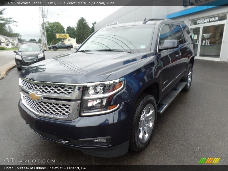 Blue Velvet Metallic / Cocoa/Dune 2019 Chevrolet Tahoe LT 4WD