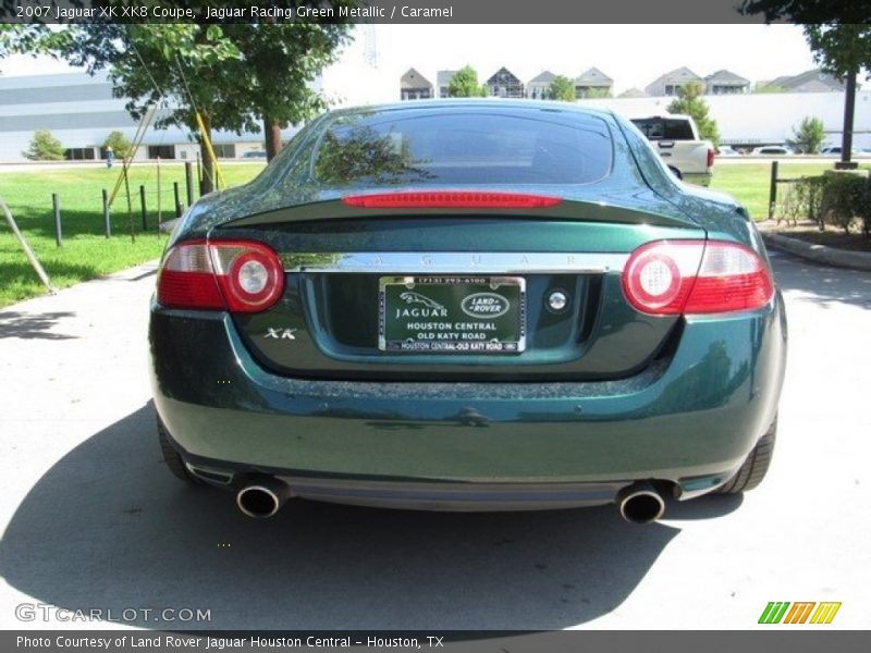 Jaguar Racing Green Metallic / Caramel 2007 Jaguar XK XK8 Coupe