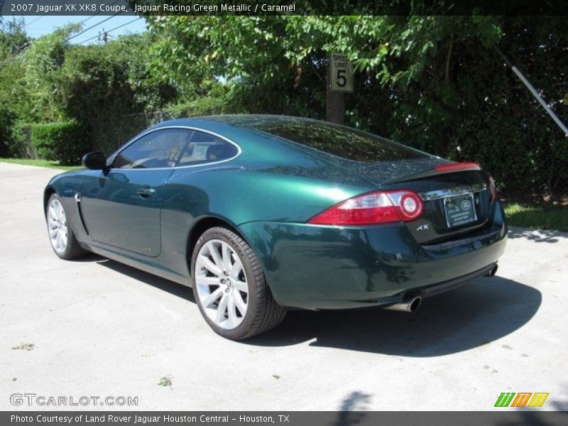 Jaguar Racing Green Metallic / Caramel 2007 Jaguar XK XK8 Coupe