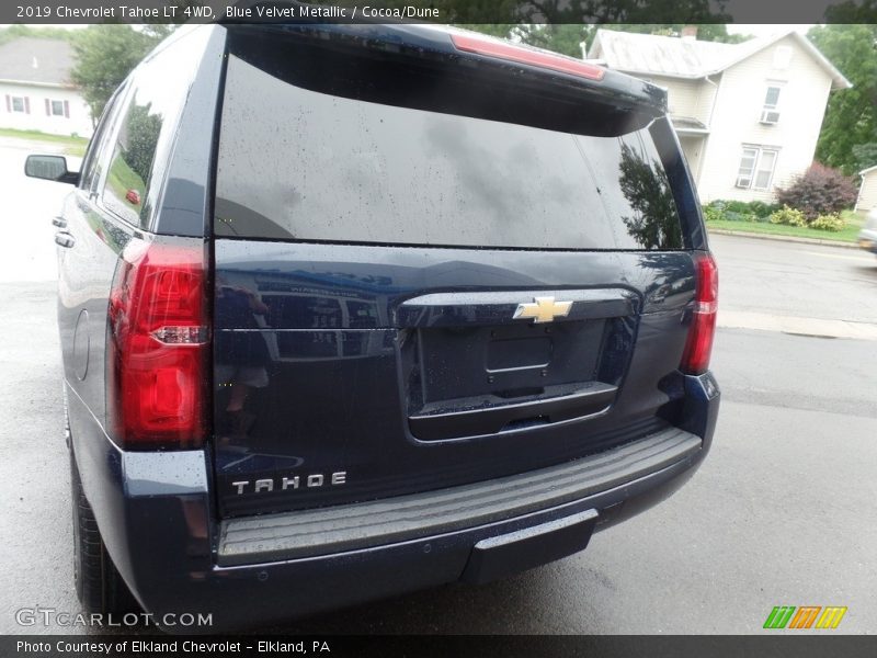 Blue Velvet Metallic / Cocoa/Dune 2019 Chevrolet Tahoe LT 4WD