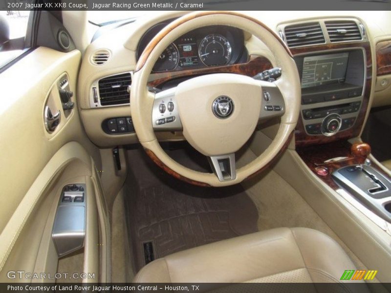 Jaguar Racing Green Metallic / Caramel 2007 Jaguar XK XK8 Coupe