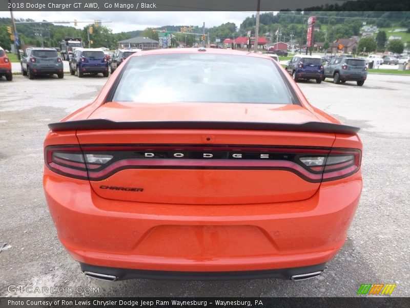 Go Mango / Black 2018 Dodge Charger GT AWD