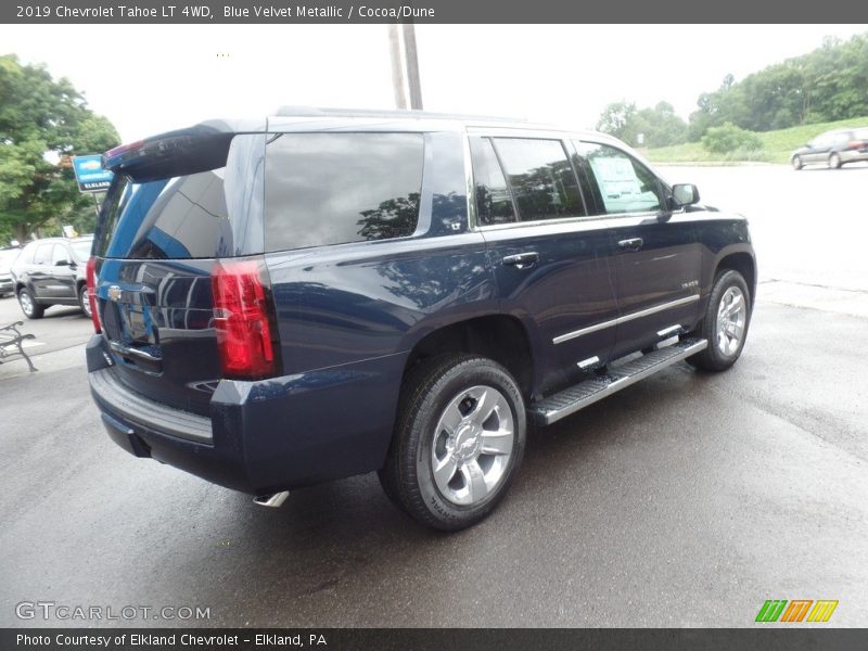 Blue Velvet Metallic / Cocoa/Dune 2019 Chevrolet Tahoe LT 4WD