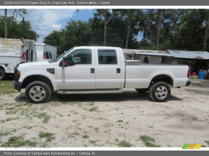 Oxford White / Camel 2008 Ford F350 Super Duty XL Crew Cab 4x4