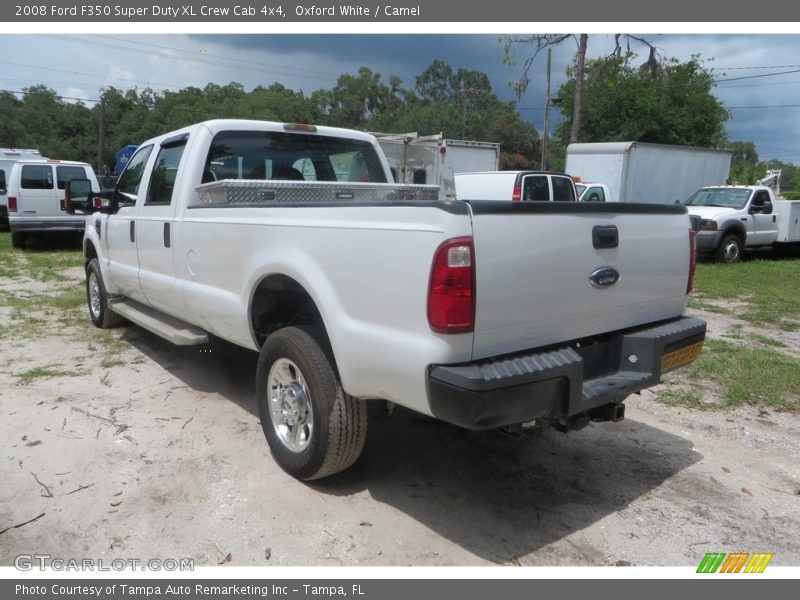 Oxford White / Camel 2008 Ford F350 Super Duty XL Crew Cab 4x4