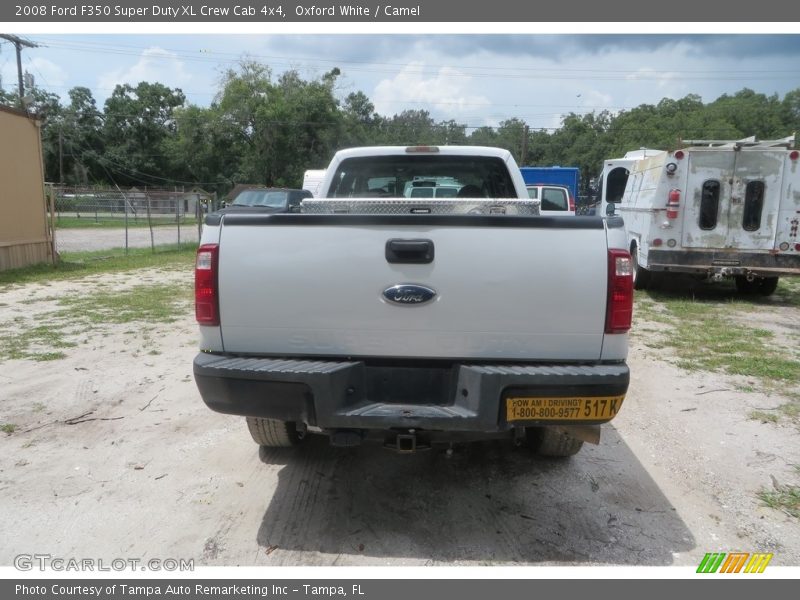 Oxford White / Camel 2008 Ford F350 Super Duty XL Crew Cab 4x4