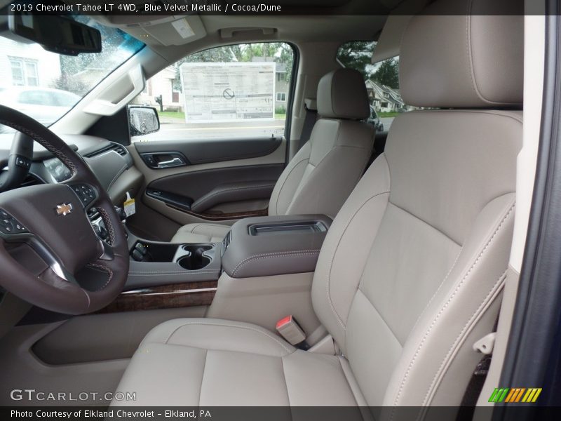 Blue Velvet Metallic / Cocoa/Dune 2019 Chevrolet Tahoe LT 4WD