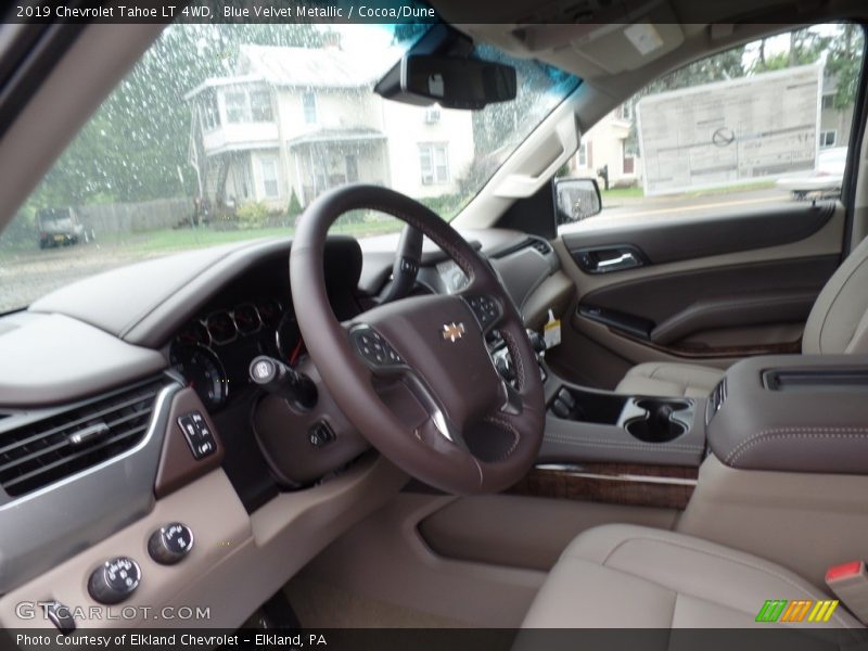 Blue Velvet Metallic / Cocoa/Dune 2019 Chevrolet Tahoe LT 4WD
