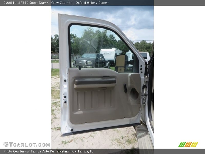 Oxford White / Camel 2008 Ford F350 Super Duty XL Crew Cab 4x4