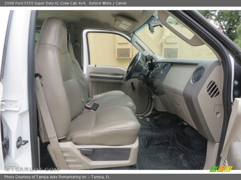 Oxford White / Camel 2008 Ford F350 Super Duty XL Crew Cab 4x4