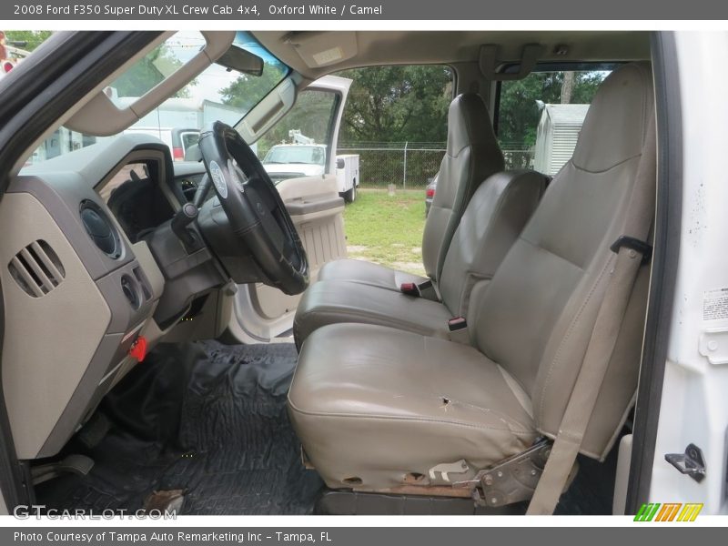 Oxford White / Camel 2008 Ford F350 Super Duty XL Crew Cab 4x4