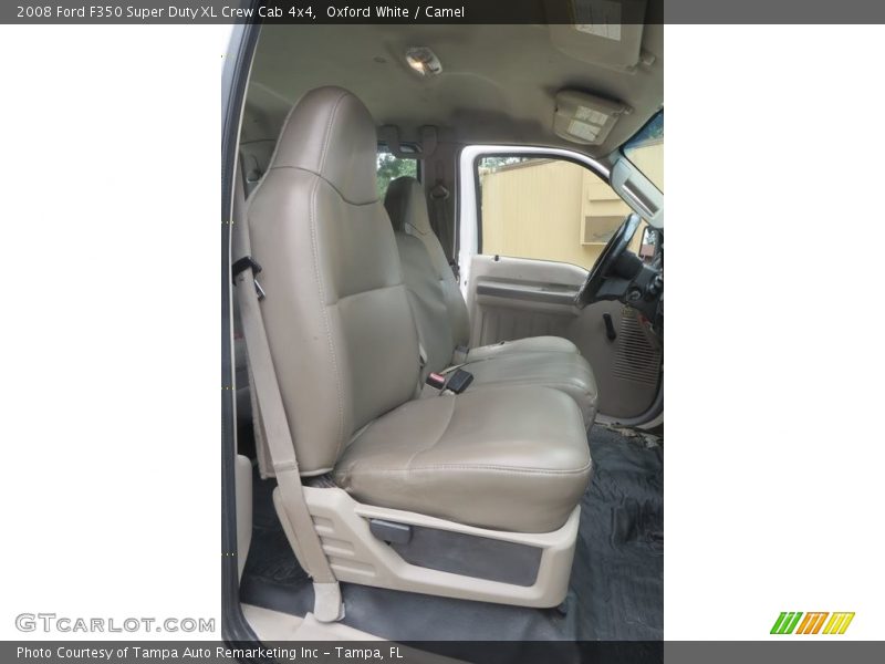 Oxford White / Camel 2008 Ford F350 Super Duty XL Crew Cab 4x4