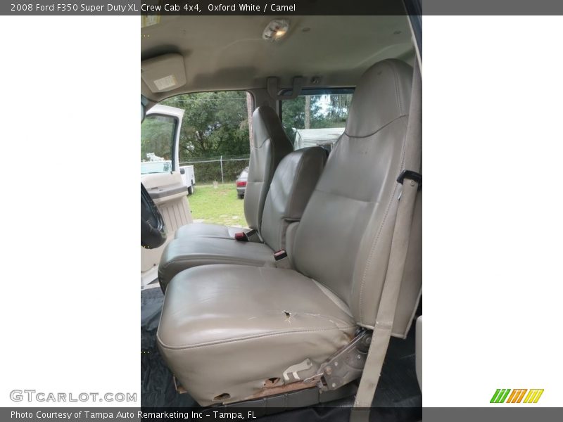 Oxford White / Camel 2008 Ford F350 Super Duty XL Crew Cab 4x4
