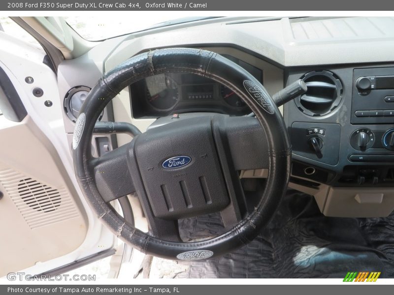 Oxford White / Camel 2008 Ford F350 Super Duty XL Crew Cab 4x4