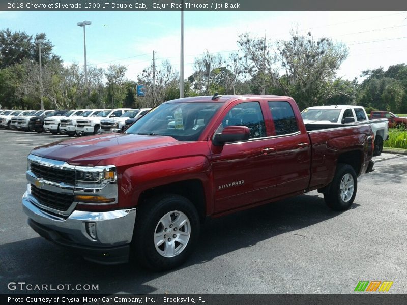 Cajun Red Tintcoat / Jet Black 2018 Chevrolet Silverado 1500 LT Double Cab