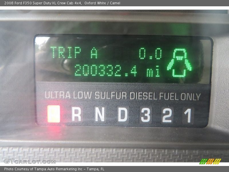 Oxford White / Camel 2008 Ford F350 Super Duty XL Crew Cab 4x4