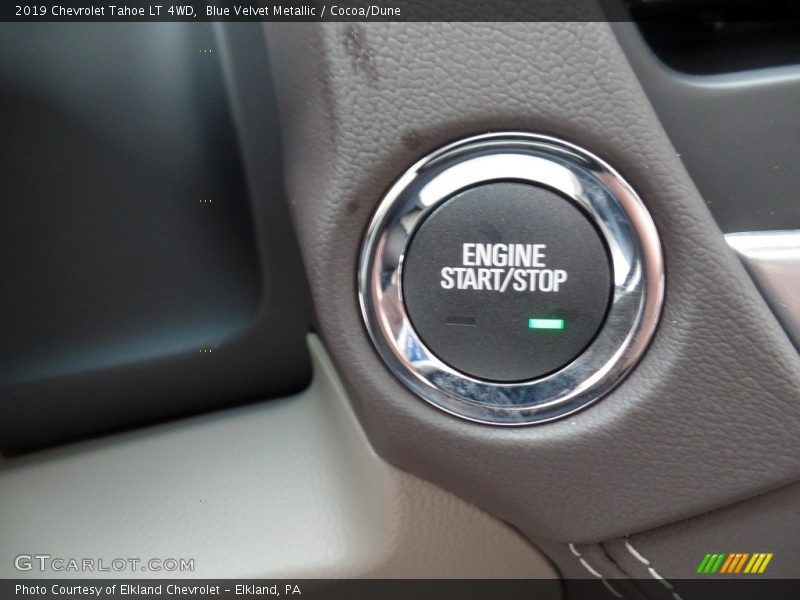 Blue Velvet Metallic / Cocoa/Dune 2019 Chevrolet Tahoe LT 4WD