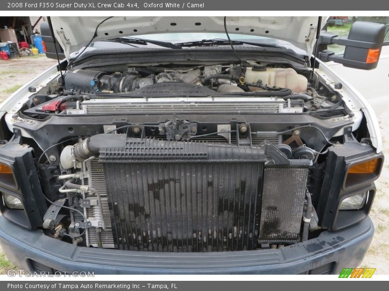 Oxford White / Camel 2008 Ford F350 Super Duty XL Crew Cab 4x4