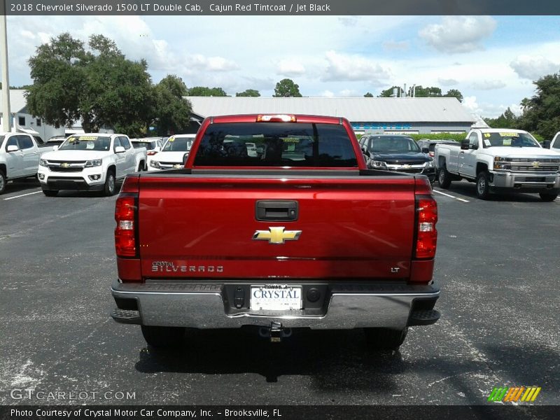 Cajun Red Tintcoat / Jet Black 2018 Chevrolet Silverado 1500 LT Double Cab
