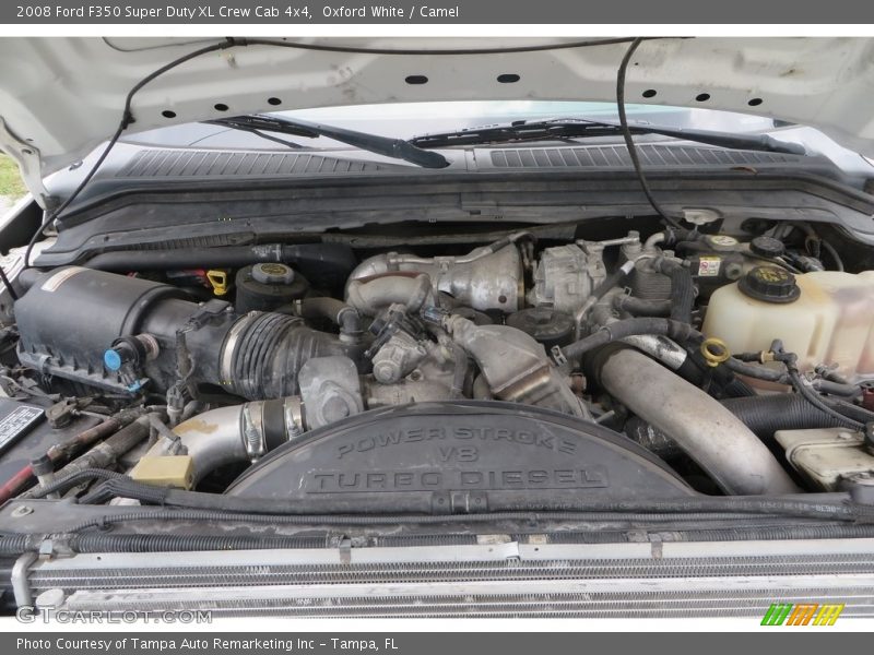 Oxford White / Camel 2008 Ford F350 Super Duty XL Crew Cab 4x4