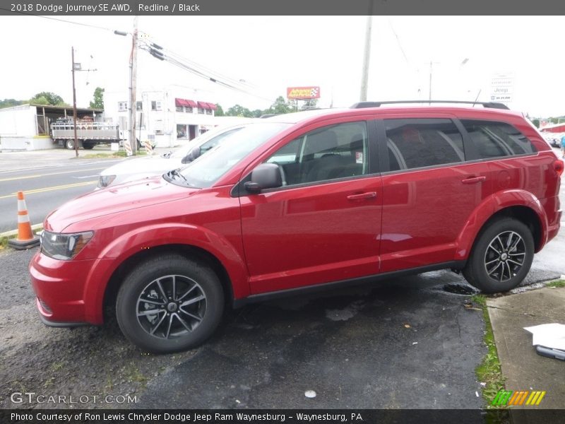Redline / Black 2018 Dodge Journey SE AWD