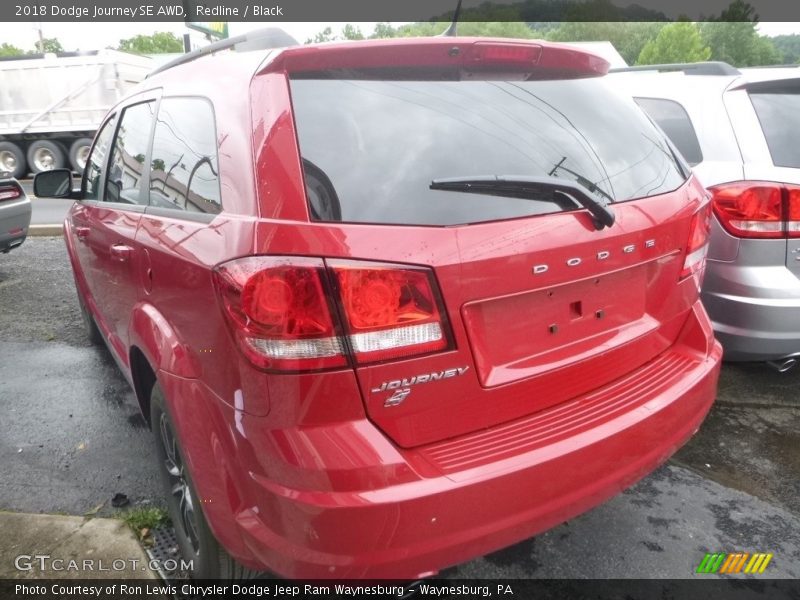 Redline / Black 2018 Dodge Journey SE AWD