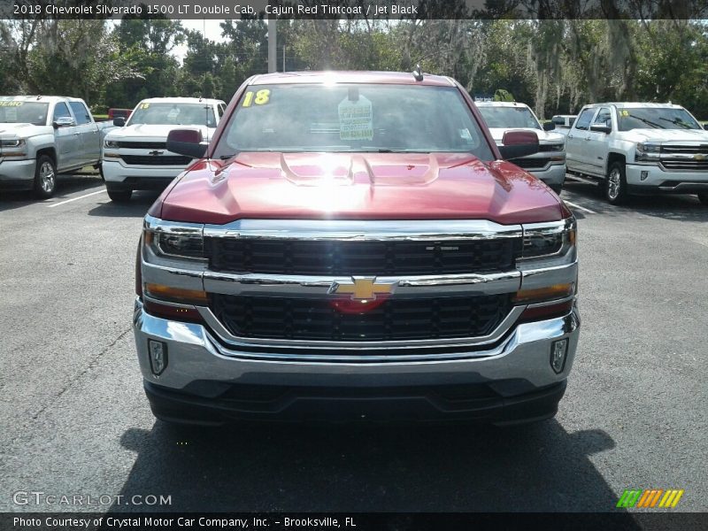 Cajun Red Tintcoat / Jet Black 2018 Chevrolet Silverado 1500 LT Double Cab