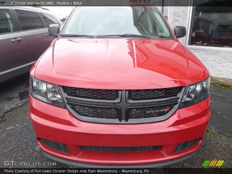 Redline / Black 2018 Dodge Journey SE AWD