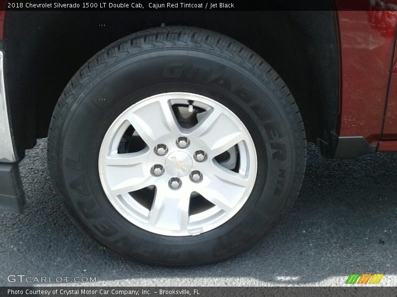Cajun Red Tintcoat / Jet Black 2018 Chevrolet Silverado 1500 LT Double Cab