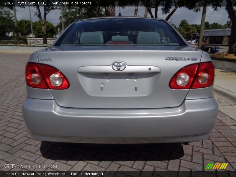 Silver Streak Mica / Stone 2007 Toyota Corolla CE