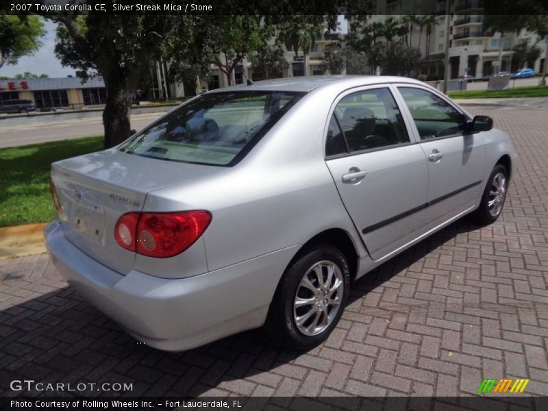 Silver Streak Mica / Stone 2007 Toyota Corolla CE