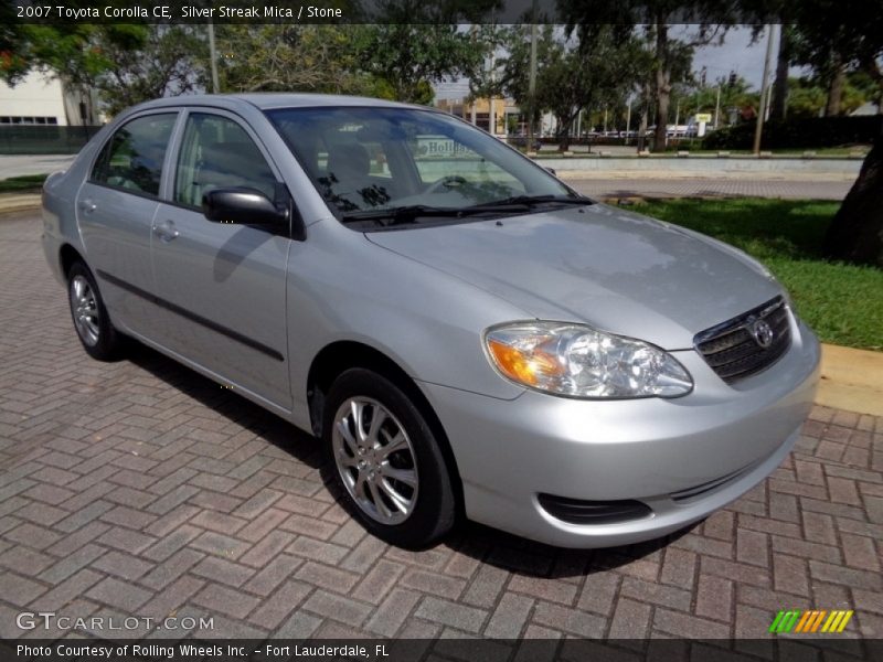 Silver Streak Mica / Stone 2007 Toyota Corolla CE