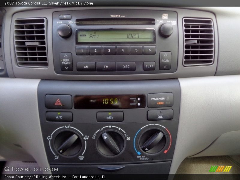 Silver Streak Mica / Stone 2007 Toyota Corolla CE