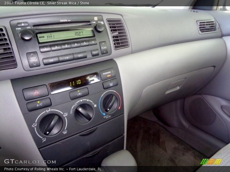 Silver Streak Mica / Stone 2007 Toyota Corolla CE