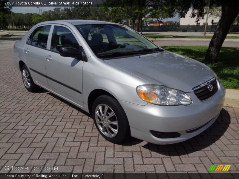 Silver Streak Mica / Stone 2007 Toyota Corolla CE