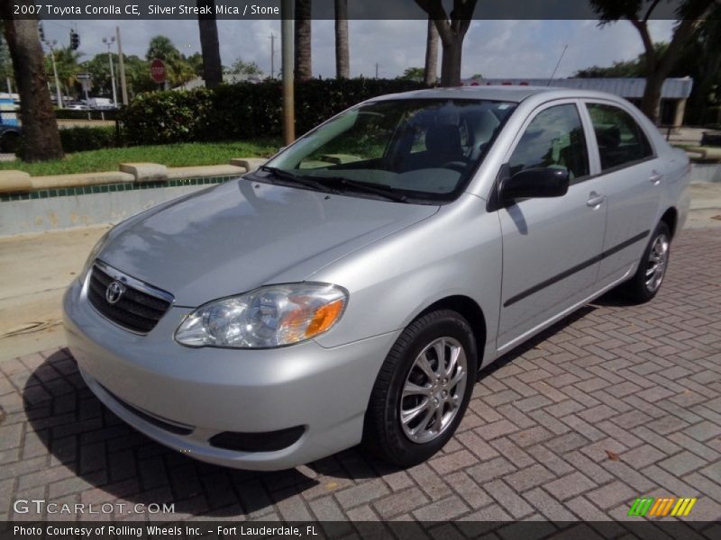 Silver Streak Mica / Stone 2007 Toyota Corolla CE