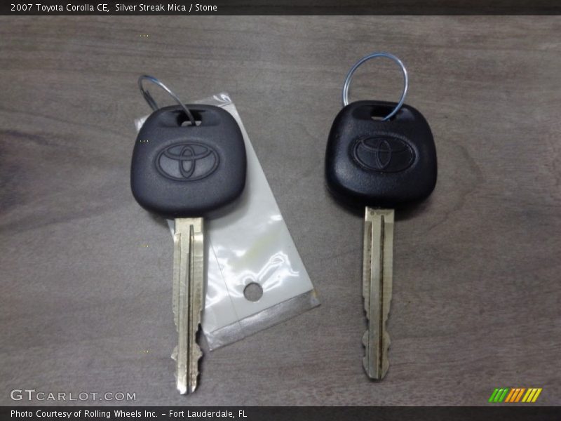 Silver Streak Mica / Stone 2007 Toyota Corolla CE