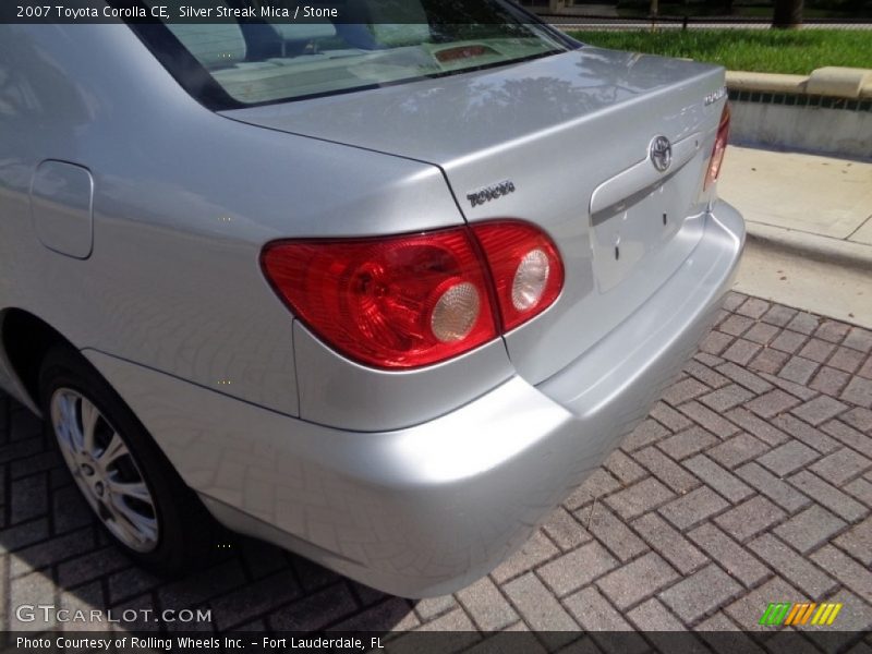 Silver Streak Mica / Stone 2007 Toyota Corolla CE