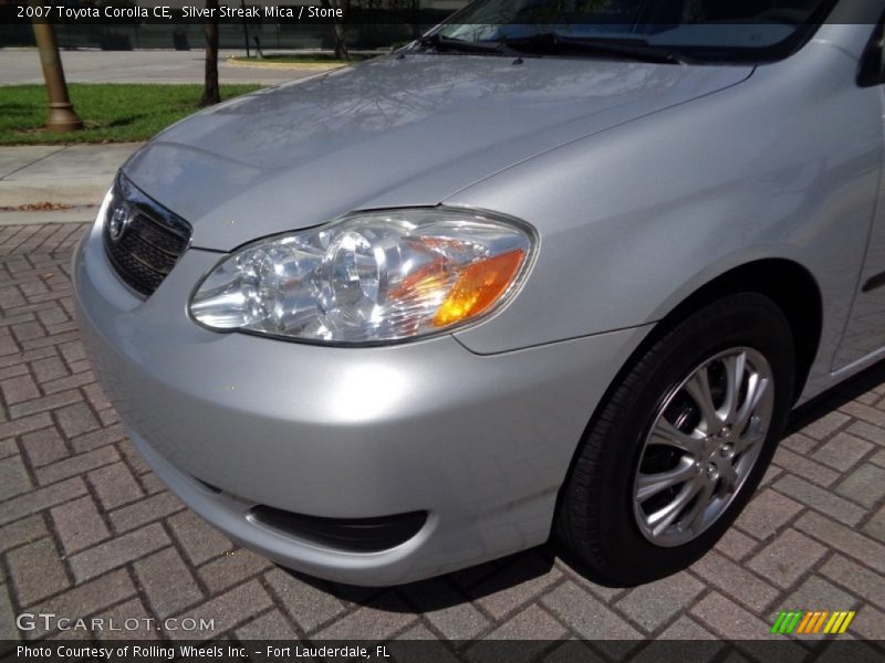 Silver Streak Mica / Stone 2007 Toyota Corolla CE