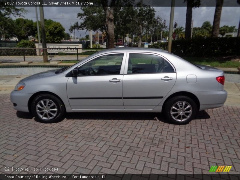 Silver Streak Mica / Stone 2007 Toyota Corolla CE