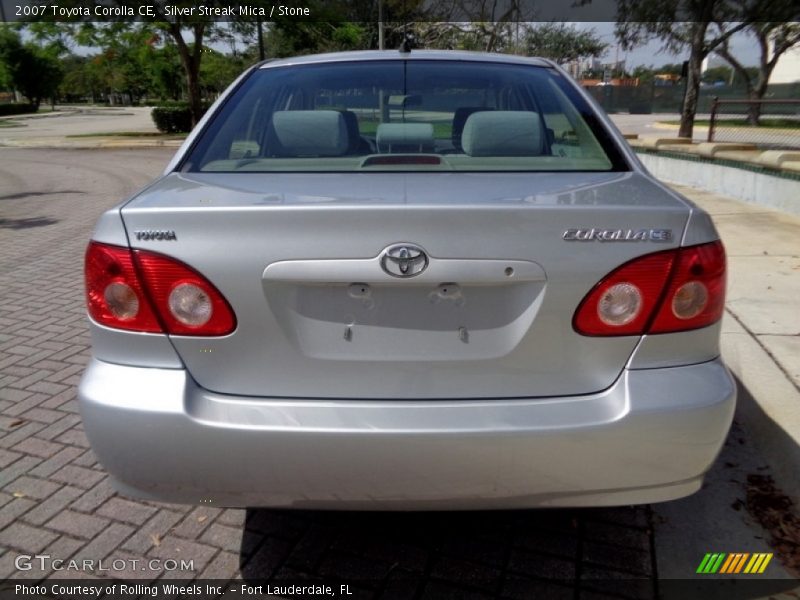 Silver Streak Mica / Stone 2007 Toyota Corolla CE