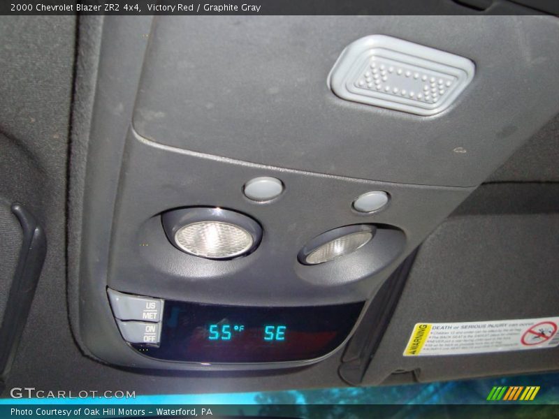 Victory Red / Graphite Gray 2000 Chevrolet Blazer ZR2 4x4