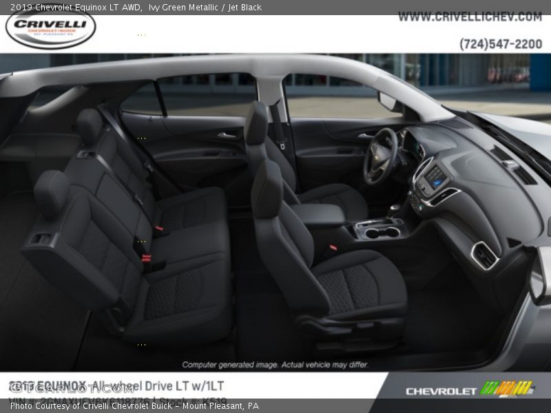 Ivy Green Metallic / Jet Black 2019 Chevrolet Equinox LT AWD