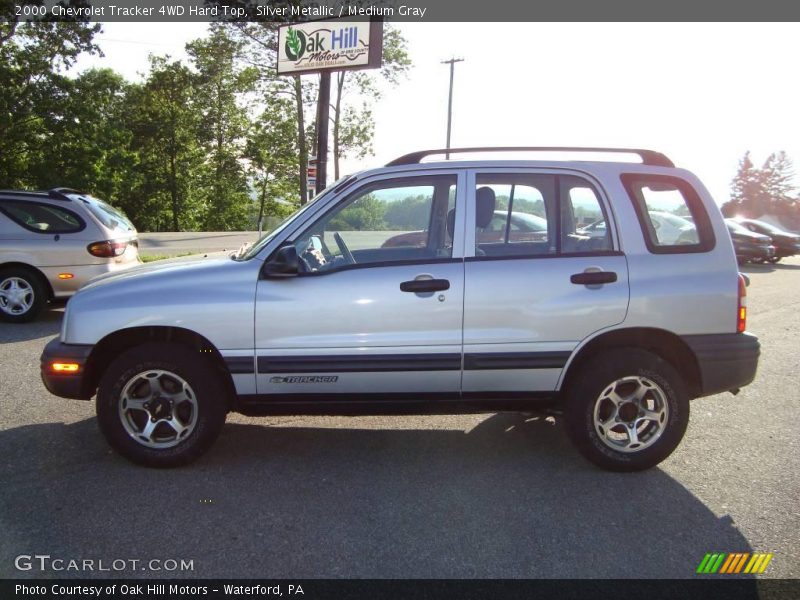 Silver Metallic / Medium Gray 2000 Chevrolet Tracker 4WD Hard Top