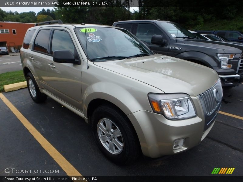 Gold Leaf Metallic / Black 2010 Mercury Mariner V6 4WD