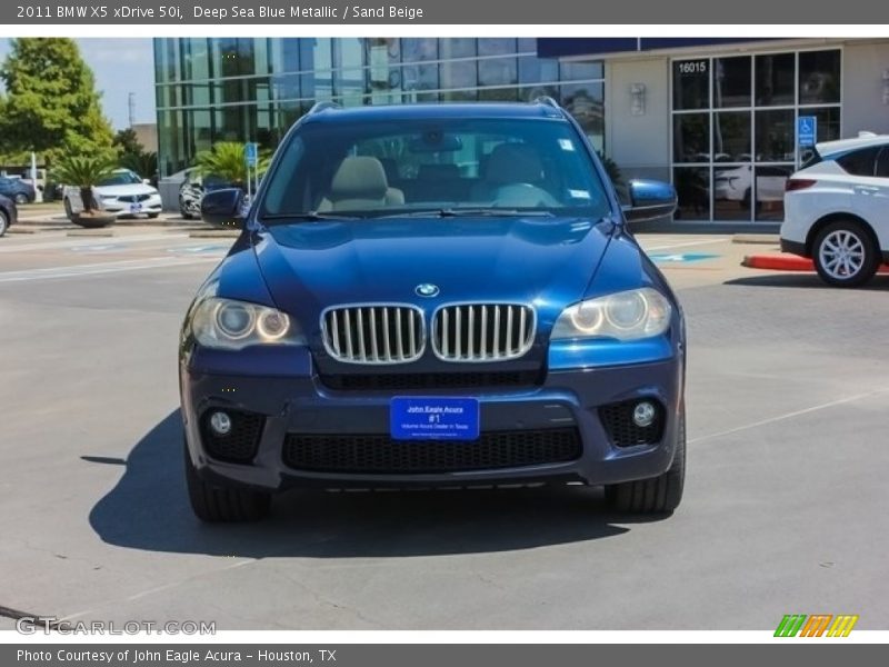 Deep Sea Blue Metallic / Sand Beige 2011 BMW X5 xDrive 50i