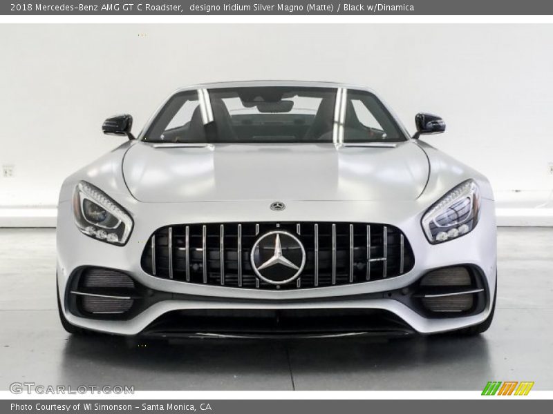 designo Iridium Silver Magno (Matte) / Black w/Dinamica 2018 Mercedes-Benz AMG GT C Roadster