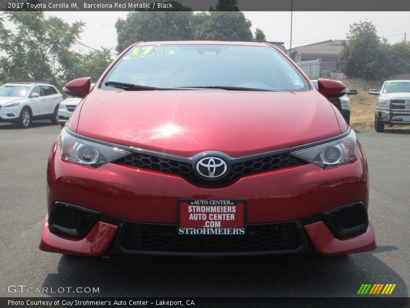 Barcelona Red Metallic / Black 2017 Toyota Corolla iM