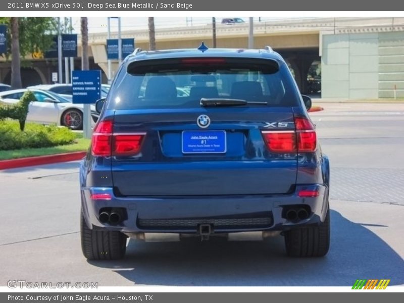 Deep Sea Blue Metallic / Sand Beige 2011 BMW X5 xDrive 50i